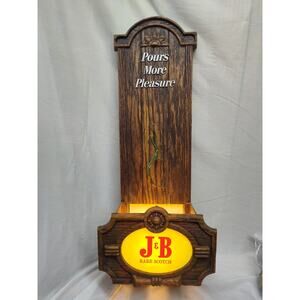 Vintage J&B Rare Scotch Whisky Advertising - Lighted - 22" High - Bar -Man Cave